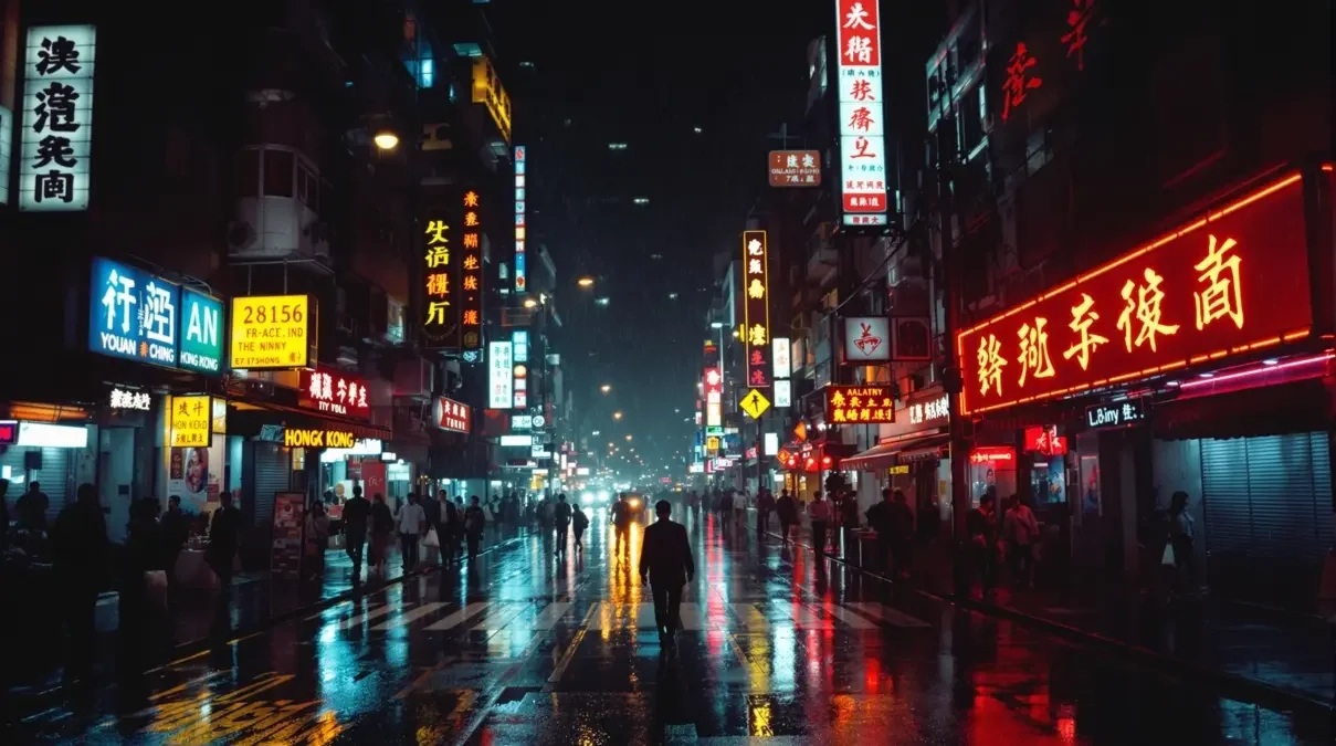 霓虹雨夜 · 都市迷离 - 桔子影视高清画廊